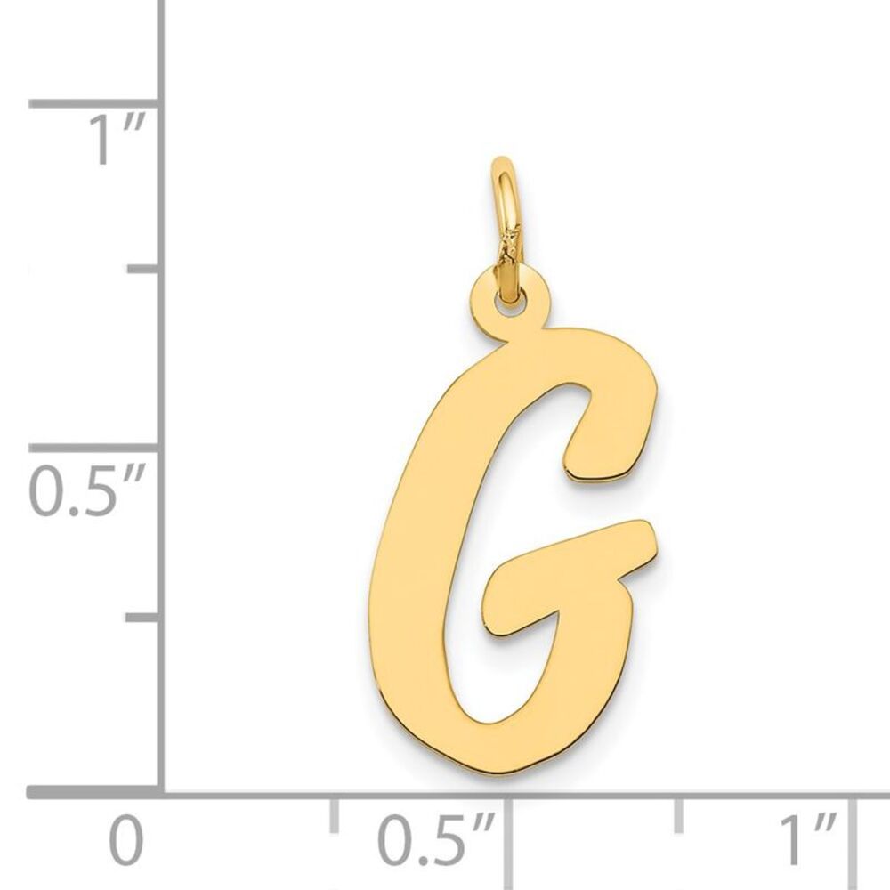 Kazi Luxury 14k Yellow Gold Large Script Letter G… - image 4